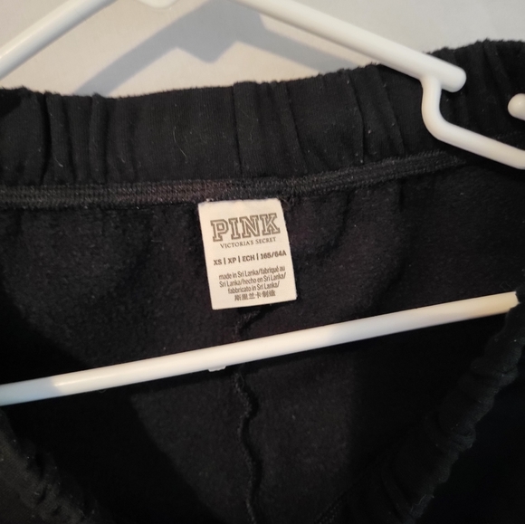 PINK black small cotton draw string shorts with pockets - Picture 4 of 4